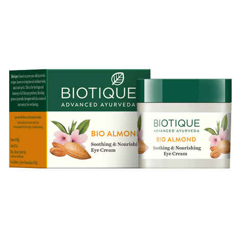 Buy Biotique Bio Almond Soothing & Nourishing Eye Cream (15 g) - Purplle