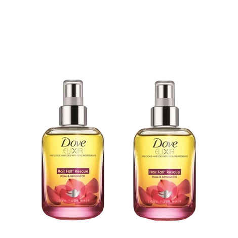 Dove Elixir Hair Fall Rescue Hair Oil (90 ml) - Pack Of 2