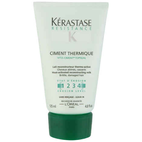 Buy Kerastase Resistance Resist Ciment Thermique Heat-Activated Reconstructor Milk (125 ml) - Purplle