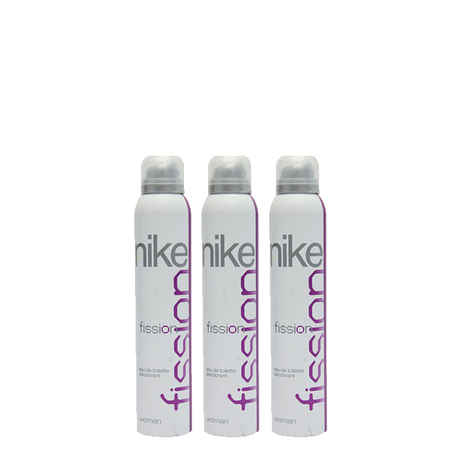 Buy Nike Fission Woman Deo 200 ml Pack of 3 - Purplle