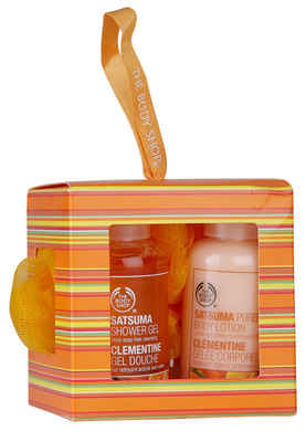 Buy The Body Shop 3 Pc Satsuma Shower Moisture Small Gift Cube Pack Of 2 - Purplle