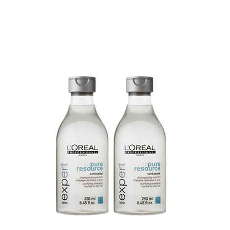 Buy L'Oreal Professionnel Serie Expert Pure Resource Shampoo (250 ml) (Pack of 2) - Purplle