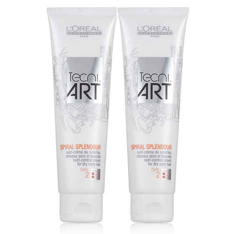 L'Oreal Professionnel Tecni Art Spiral Splendour Nutri Control Cream for Dry Curly Hair (150 ml) (Pack of 2)