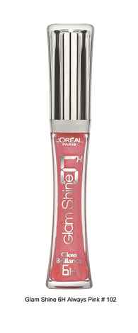 Buy L'Oreal Paris Glam Shine Lip Gloss 6H Always Pink 102 - Purplle