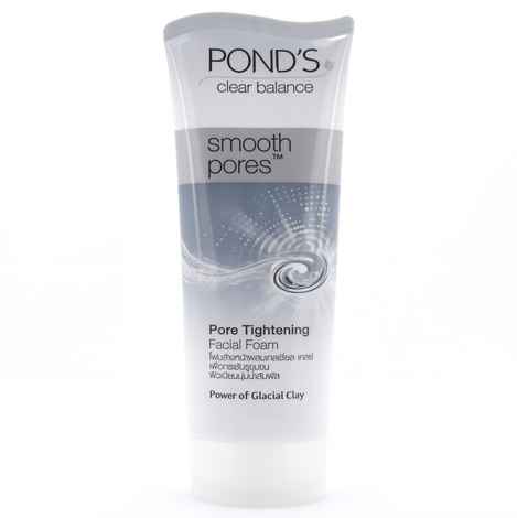 Buy Ponds Clear Balance Smooth Pore Tightening Facial Foam (100 g) - Purplle