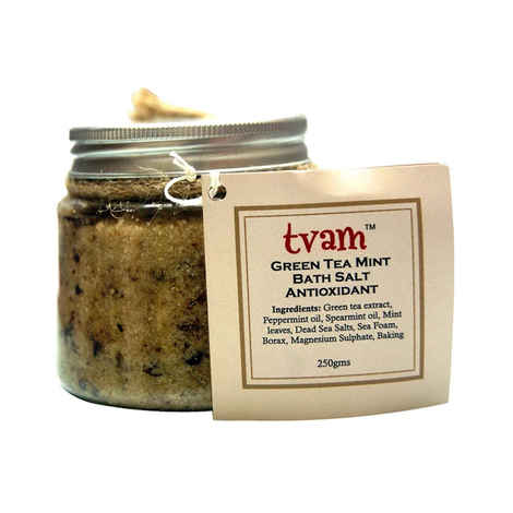 Buy TVAM Green Tea Mint Bath Salt (250 g) - Purplle