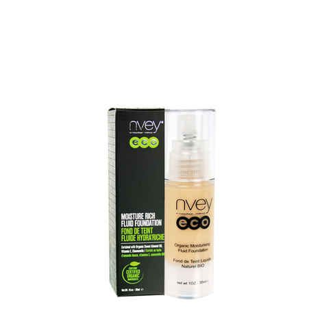 Nvey Eco Organic Moisture Rich Fluid Foundation Custard (30 ml)