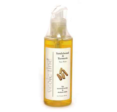 Buy Vedic Line Sandalwood & Turmeric Face Wash (200 ml) - Purplle
