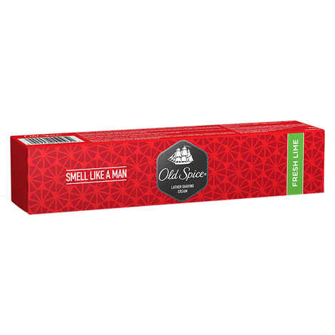 Buy Old Spice Shaving Cream Fresh Lime (70 g) - Purplle