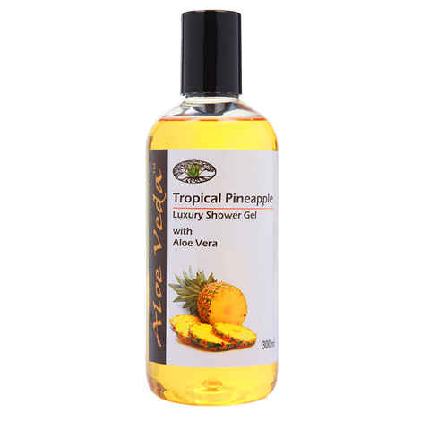 Buy Aloe Veda Tropical Pineapple Luxury Shower Gel 300 ml - Purplle