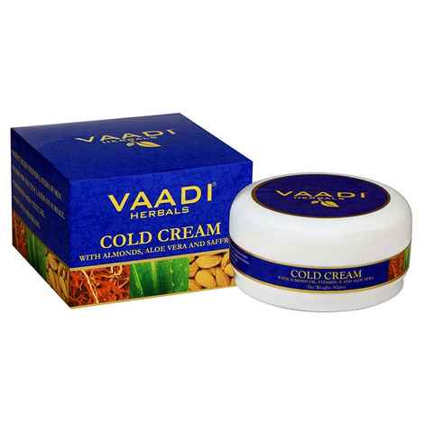 Buy Vaadi Herbals Cold Cream with Almond Oil, Aloe Vera & Saffron (90 g) - Purplle