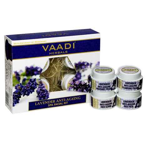 Buy Vaadi Herbals Lavender Anti Ageing Spa Facial Kit (70 g) - Purplle