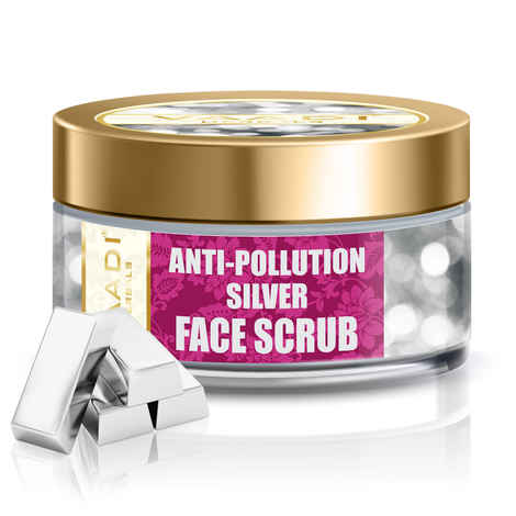 Vaadi Herbals Silver Face Scrub - Pure Silver Dust & Fenugreek (50 g)