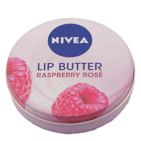 Buy Nivea Lip Butter Raspberry Rose Lip Balm (16.7 g) - Purplle