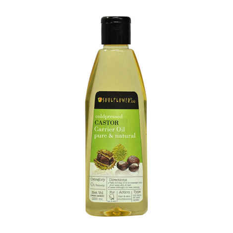 Buy Soulflower Coldpressed Castor Oil. 100% Pure and Natural, 225 ml - Purplle