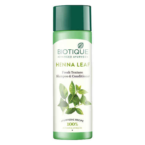 Buy Biotique Bio Henna Leaf Fresh Texture Shampoo & Conditioner (190 ml) - Purplle