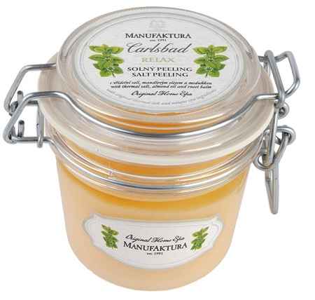 Manufaktura Home Spa Almond Oil, Sweet Balm and Thermal Salt Spa Scrub (200 g)