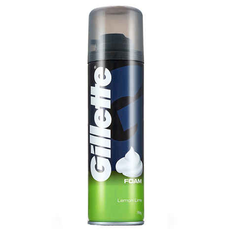 Buy Gillette Classic Lemon Lime Pre Shave Foam (196 g) - Purplle