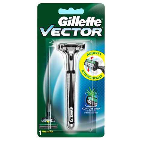 Buy Gillette Vector plus Manual Shaving Razor - Purplle