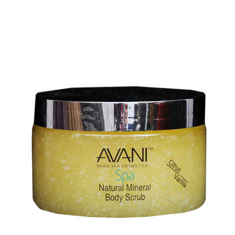Buy Avani Dead Sea Cosmetics Natural Mineral Citrus/Vanilla Body Scrub (400 g) - Purplle