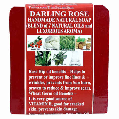 Buy DBLB Handmade Natural Soaps Darling Rose Handmade Soap (100 g) - Purplle