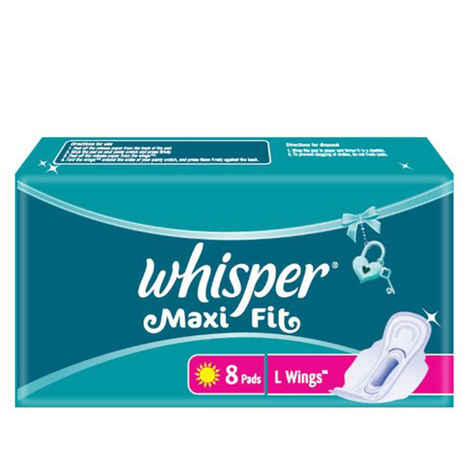 Buy Whisper Maxi L Wings 8s - Purplle