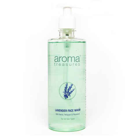 Buy Aroma Treasures Lavender Face Wash (500 ml) - Purplle