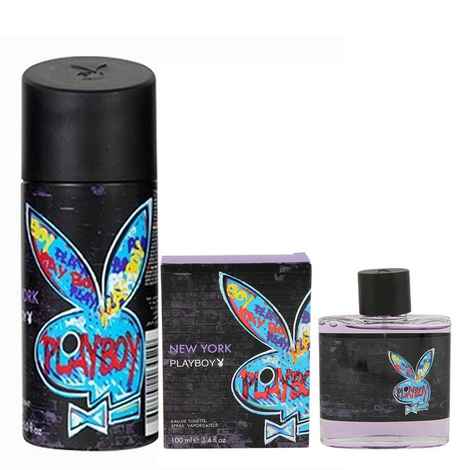 Buy Playboy New York Eau de Toilette (100 ml) + Free Playboy New York Deodorand Body Spray (150 ml) - Purplle