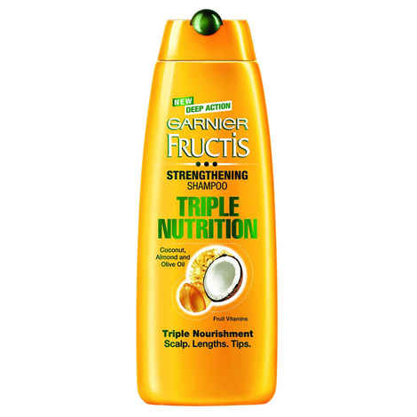 Buy Garnier Fructis Triple Nutrition Shampoo (340 ml) - Purplle