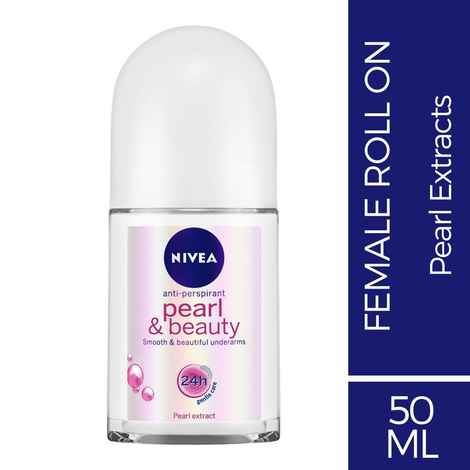 Buy Nivea Deodorant Roll On, Pearl & Beauty (50 ml) - Purplle
