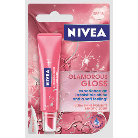 Buy Nivea Lip Care Gloss & Shine Pink Sugar (8.5 ml) - Purplle