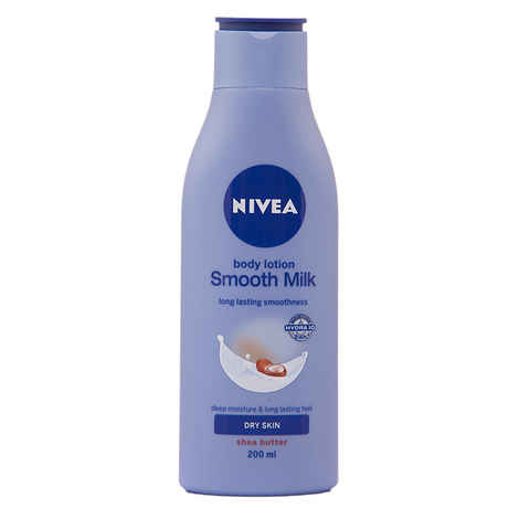 Buy Nivea Smooth Milk with Shea Butter Body Lotion (200 ml) - Purplle