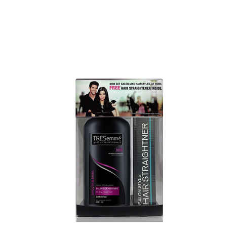 Buy Tresemme Smooth & Shine Shampoo (600 ml) + Hair Straightener Free - Purplle