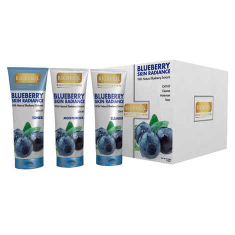 Buy Richfeel Blueberry Skin Radiance Kit (250 g) - Purplle