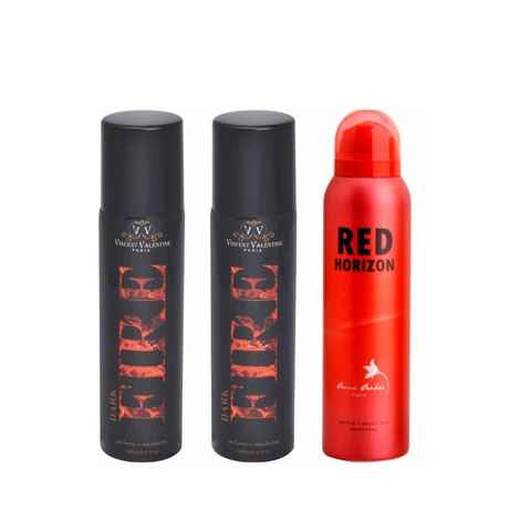 Buy Anna Andre Set of 2 Dark Fire & 1 Red Horizon Deodorants (160 ml each) - Purplle