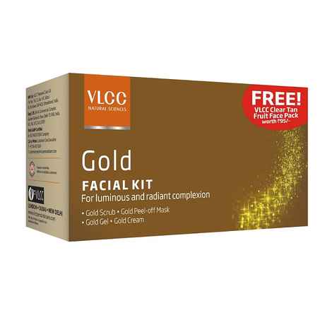 VLCC Gold Facial Kit + Clear Tan Fruit Face Pack