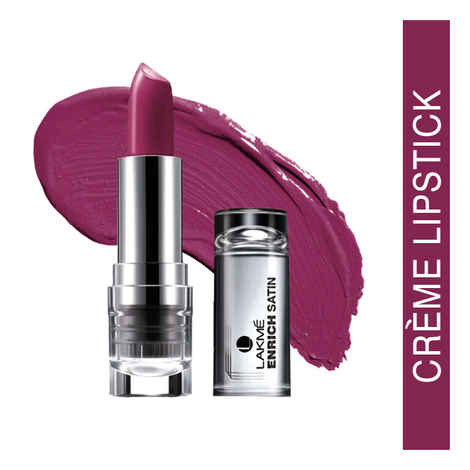 Buy Lakme Enrich Satin Lip Color Shade P168 (4.3 g) - Purplle