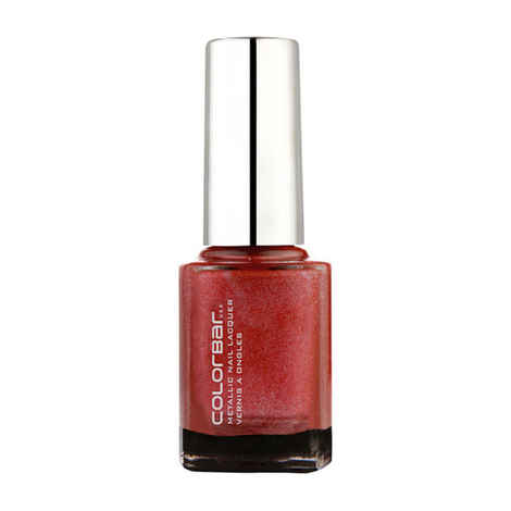 Buy Colorbar Mettalic Nail Lacquer Red Diamond (9 ml) - Purplle