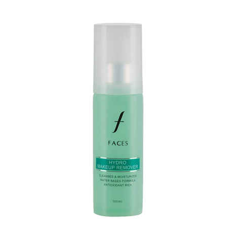 FACES CANADA Hydro Make Up Remover, 100 ml | Cleanses & Moisturizes For Eyes, Lips & Face Makeup | Water Based Formula | Antioxidant Rich | Gentle on Skin