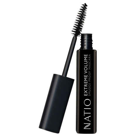 Buy Natio Extreme Volume Smudge Proof Mascara Brown Black (10 ml) - Purplle