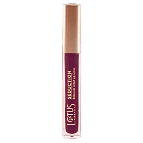 Buy Lotus Herbals Seduction Botanical Tinted Lip Gloss Cherry Sheen 44 (4 g) - Purplle