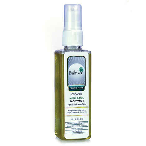 Buy Rustic Art Organic Neem Basil Face Wash (100 ml) - Purplle