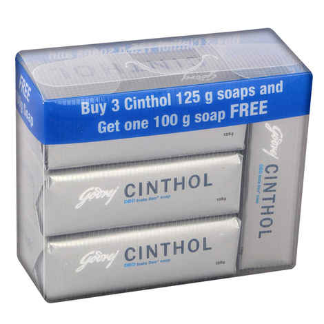 Buy Cinthol Deo Soap (3 x 125 g) + Free (100 g) - Purplle