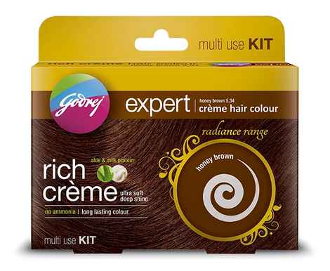 Buy Godrej Expert Rich Creme Hair Colour Honey Brown (5.34) - Multi Use Kit - Purplle