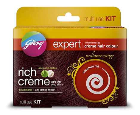 Buy Godrej Expert Rich Creme Hair Colour Cinnamon Red (5.56) - Multi Use Kit - Purplle