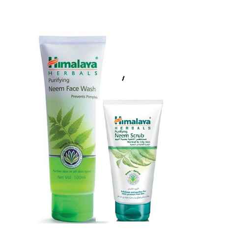 Buy FREE Himalaya Herbals Purifying Neem Scrub (12 g) worth Rs.15 on Himalaya Purifying Neem Face Wash (100 ml) - Purplle