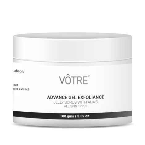 Buy VOTRE Advance Gel Exfoliance " Jelly Scrub With Aha’S " 100 gm - Purplle