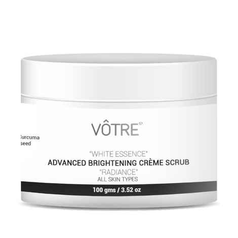Buy VOTRE “White Essence” Advanced Brightening Cream Scrub "Radiance" 100 gm - Purplle