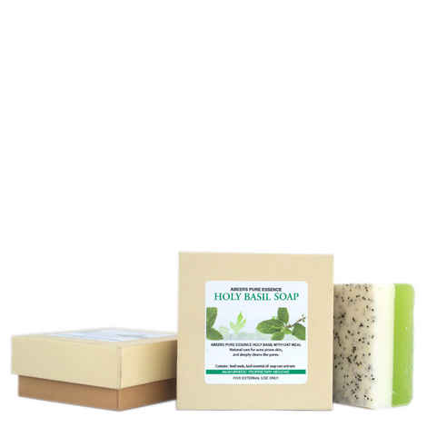 Buy Abeers Khadi Pure Essence Luxury Holy Basil With Oat Meal (140 g) - Purplle