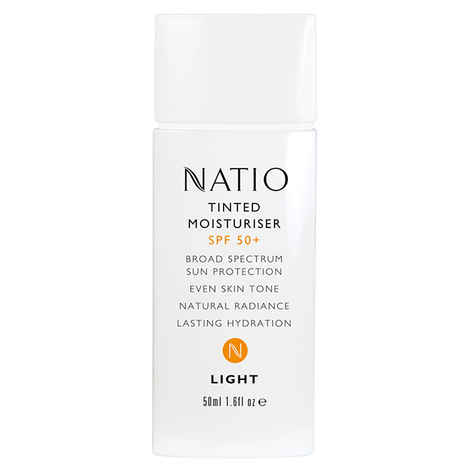 Buy Natio Tinted Moisturizer SPF 50+ Light - Purplle